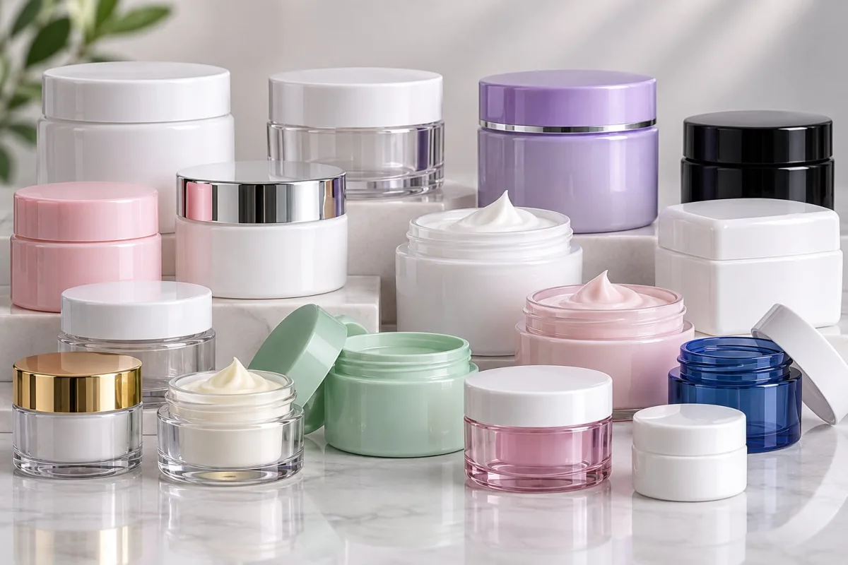 برطمانات بلاستيكية للكريمات ومستحضرات التجميل – Cosmetic Jars