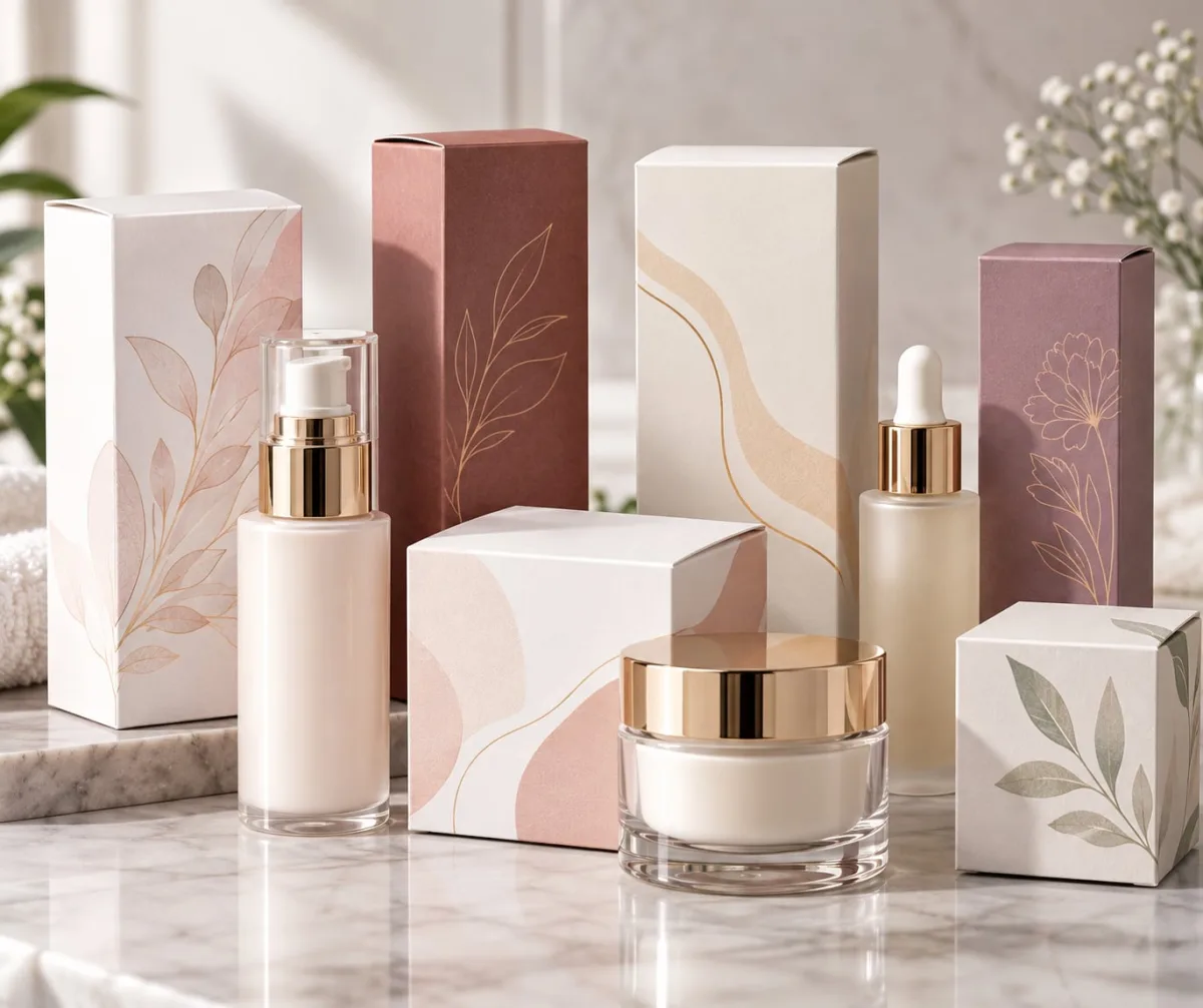 علب كرتون مطبوعة لمستحضرات التجميل – Cosmetic Folding Cartons