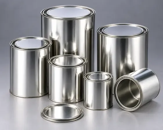 علب صفيح معدنية دائرية للتعبئة