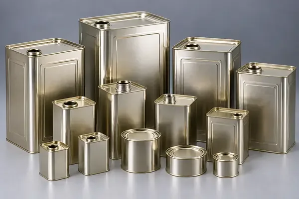 علب وعبوات صفيح معدنية حسب الطلب