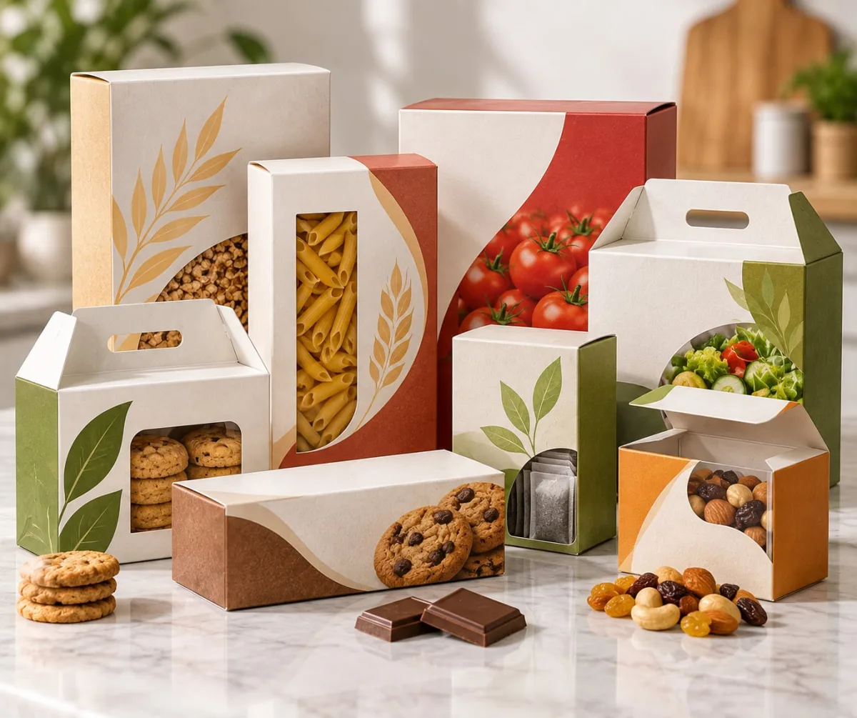 علب كرتون مطبوعة للمنتجات الغذائية – Food Packaging Cartons