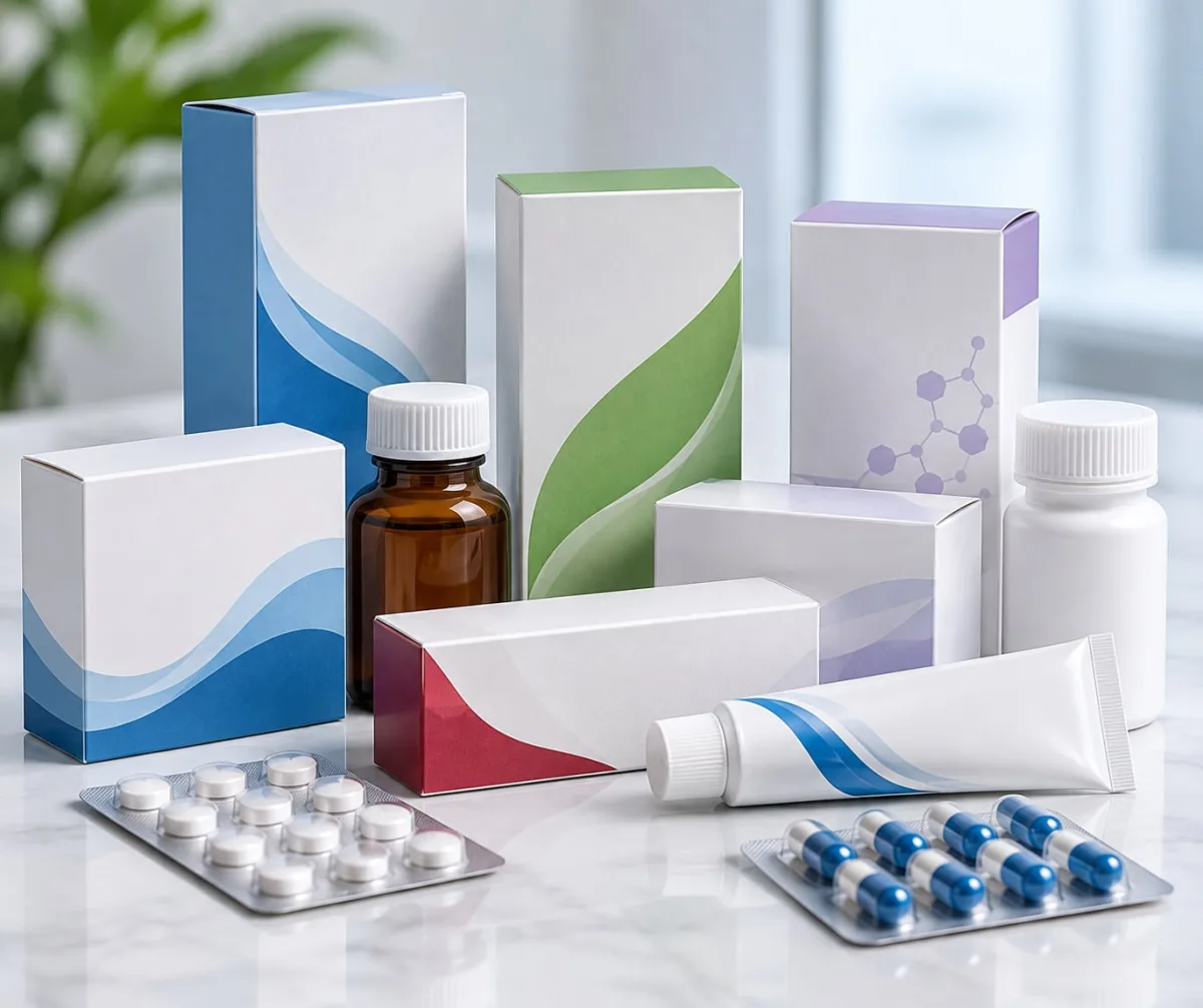 علب كرتون مطبوعة للأدوية والمستحضرات الطبية – Pharmaceutical Cartons